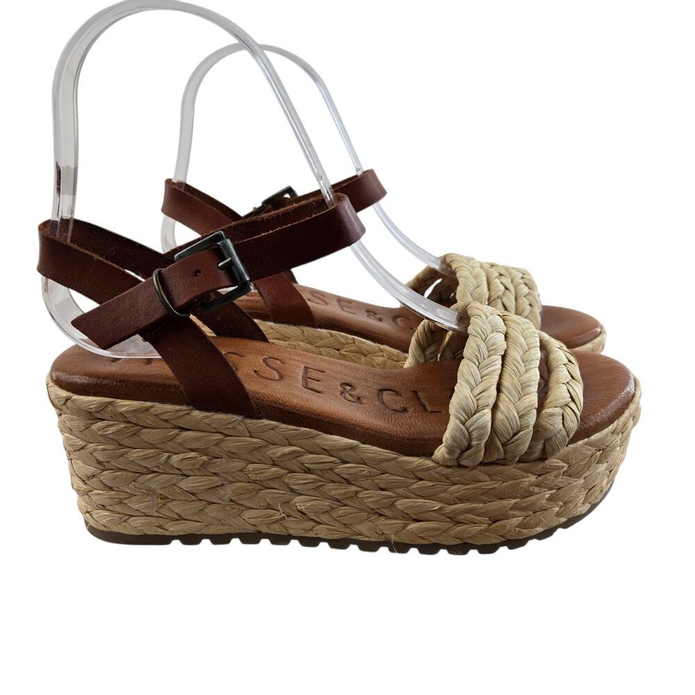 Musse & Cloud Platform Espadrille Sandals Womens 6 Boho Bohemian Coastal Cowgirl